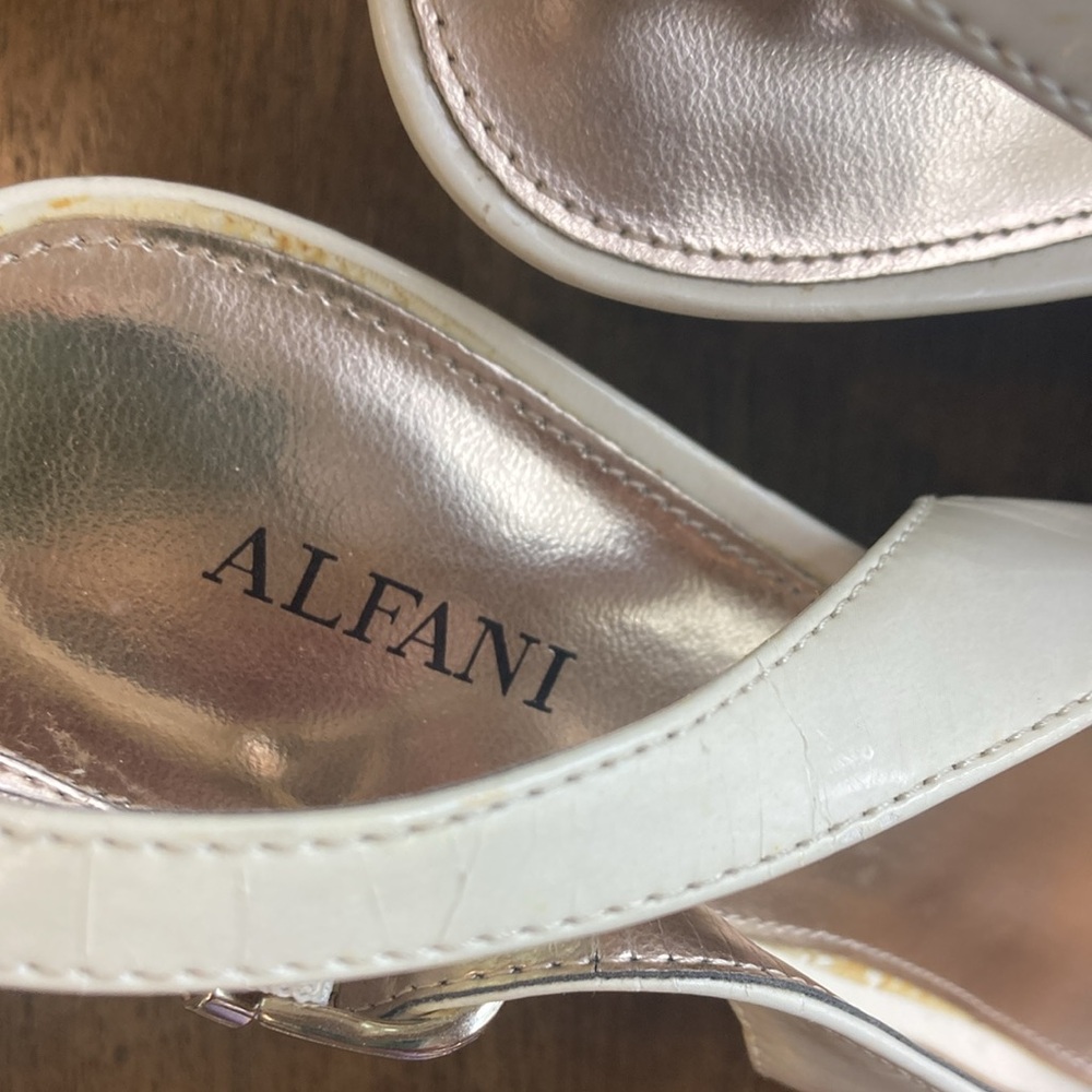 Alfani Bess Sling-Back Open Toe Wedge Heel Pumps   Size 7.5 - Picture 8 of 9